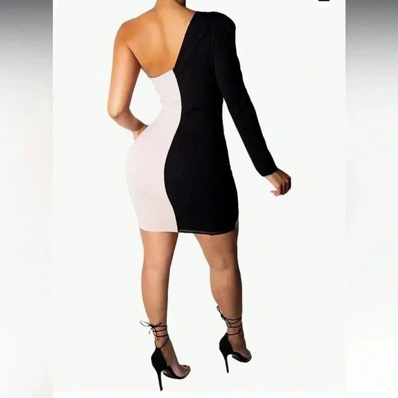 (13)Womens  color block dress - Picture 2 of 4